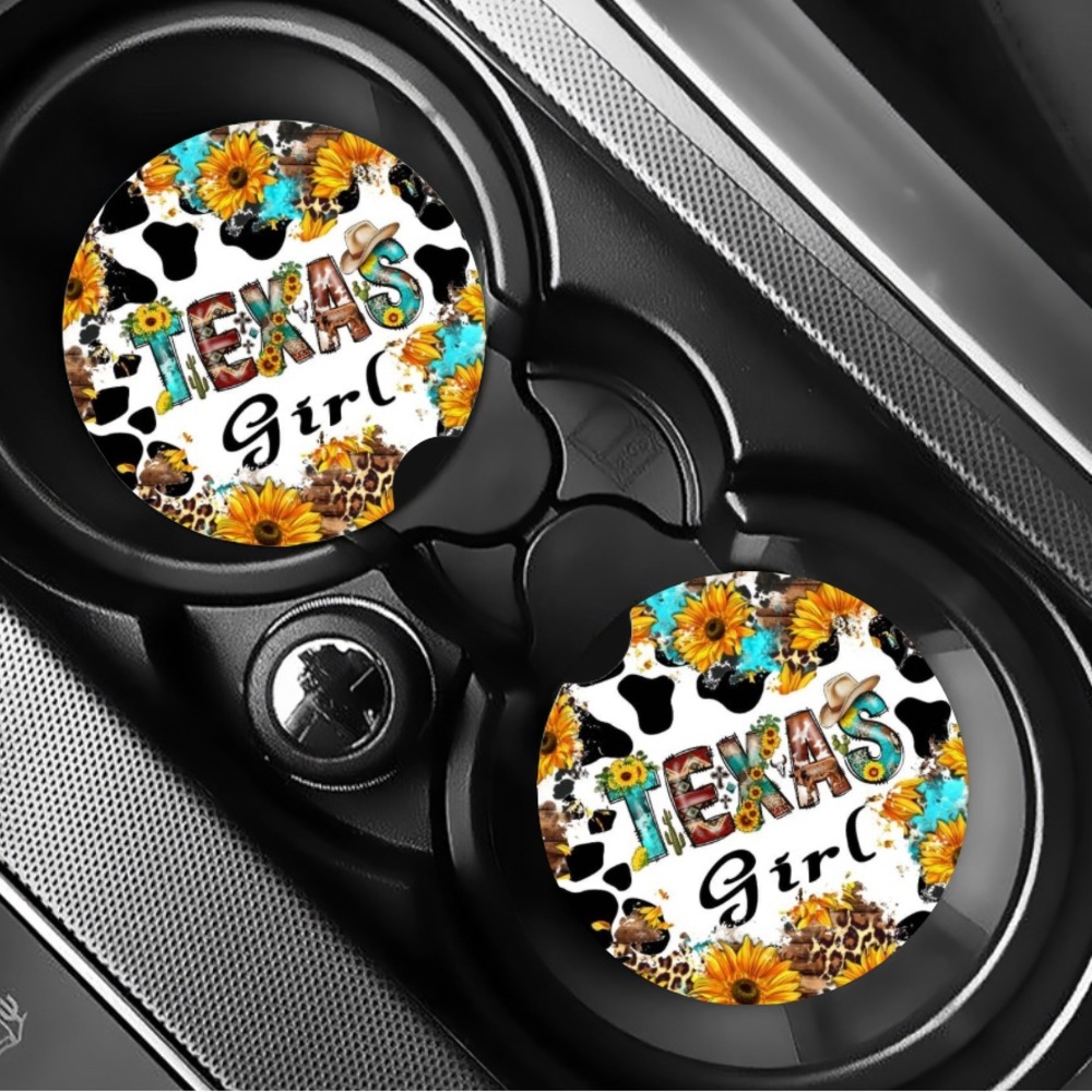Texas Girl Car Coasters